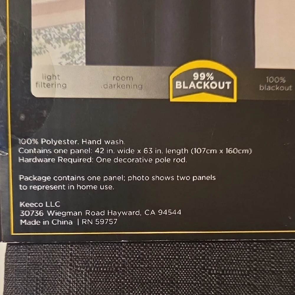 Eclipse Blackout Curtain with Grommet